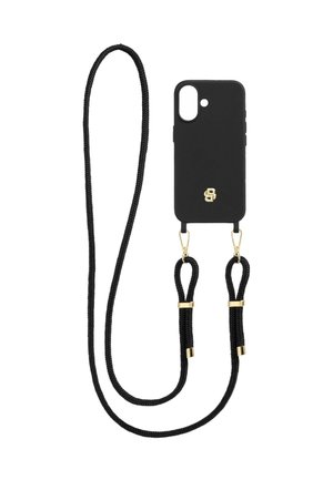 DOUBLE B FOR IPHONE 16 - Puhelimen suojakuoret - black  gold