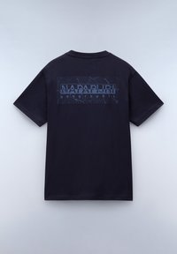 Napapijri Triko s potiskem - blu marine