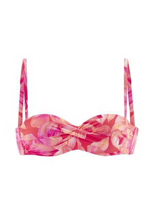 Bikini-Top - pfirsich bedruckt
