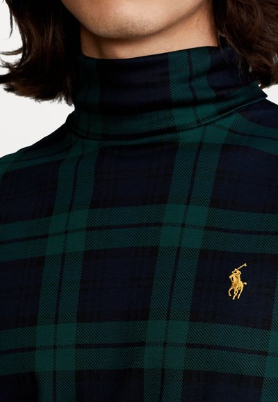 Polo Ralph Lauren PLAID SOFT COTTON ROLL NECK - Bluzka z długim rękawem