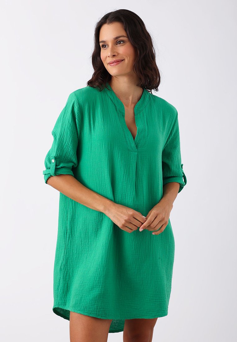 Zwillingsherz MUSSELIN  - Vestito casual - grün