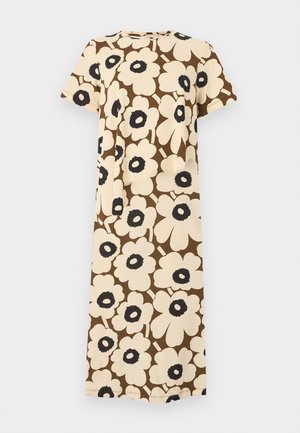Marimekko PISTEINEN UNIKKO DRESS - Vestido ligero - beige/brown/black