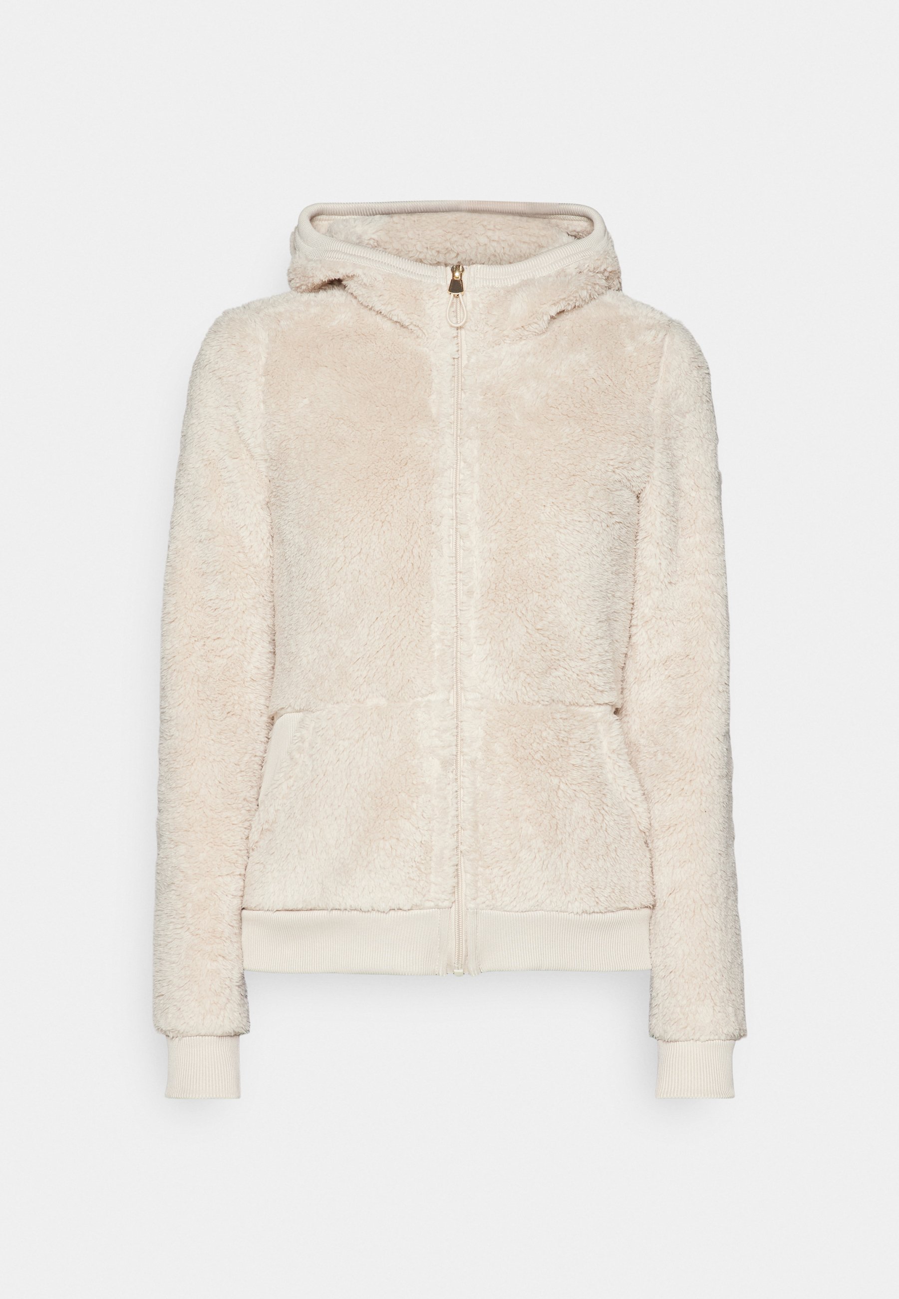 Beige fleece jacket