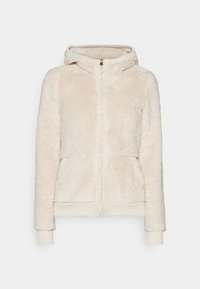 ONPFLUFFY HOOD - Fleecejakke - pumice stone
