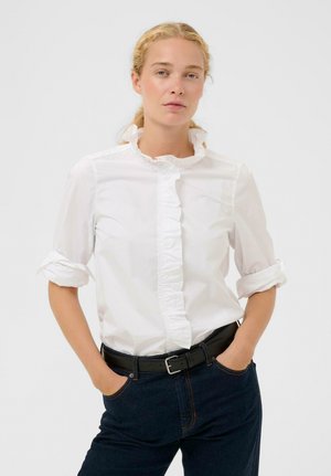 CAPELLA FRILL  - Bluza z gumbi - pure white