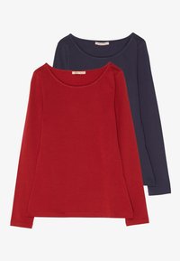 2 PACK - Bluză cu mânecă lungă - dark red/dark blue