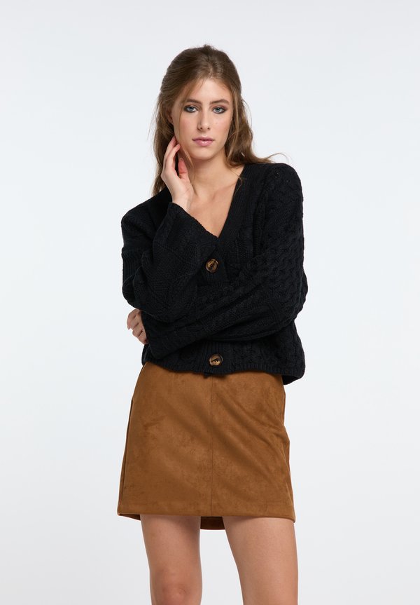 GAYA - Strickjacke - schwarz