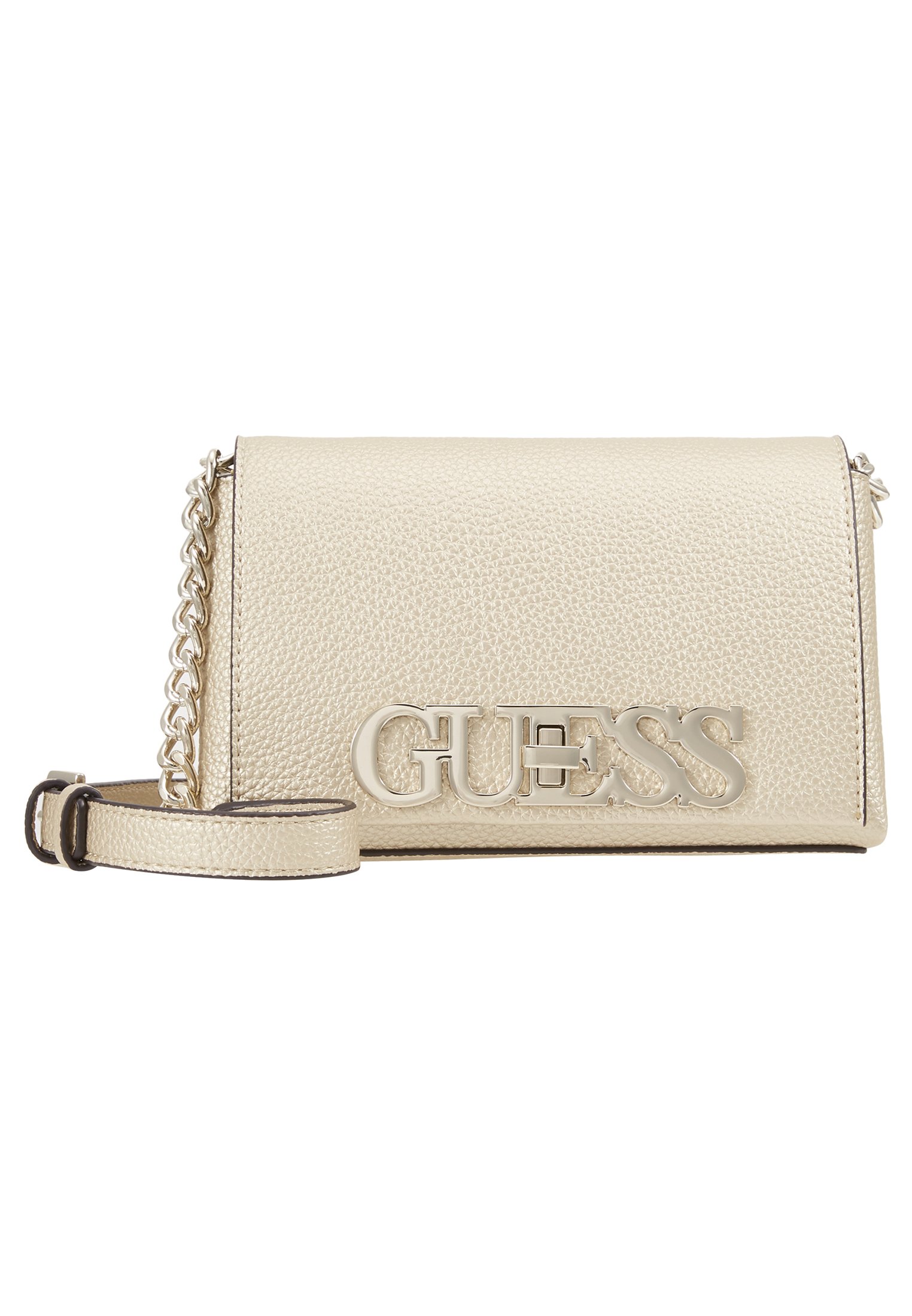 Guess UPTOWN CHIC MINI XBODY FLAP Skulderveske gold Guess UPTOWN CHIC MINI XBODY FLAP Skulderveske gold