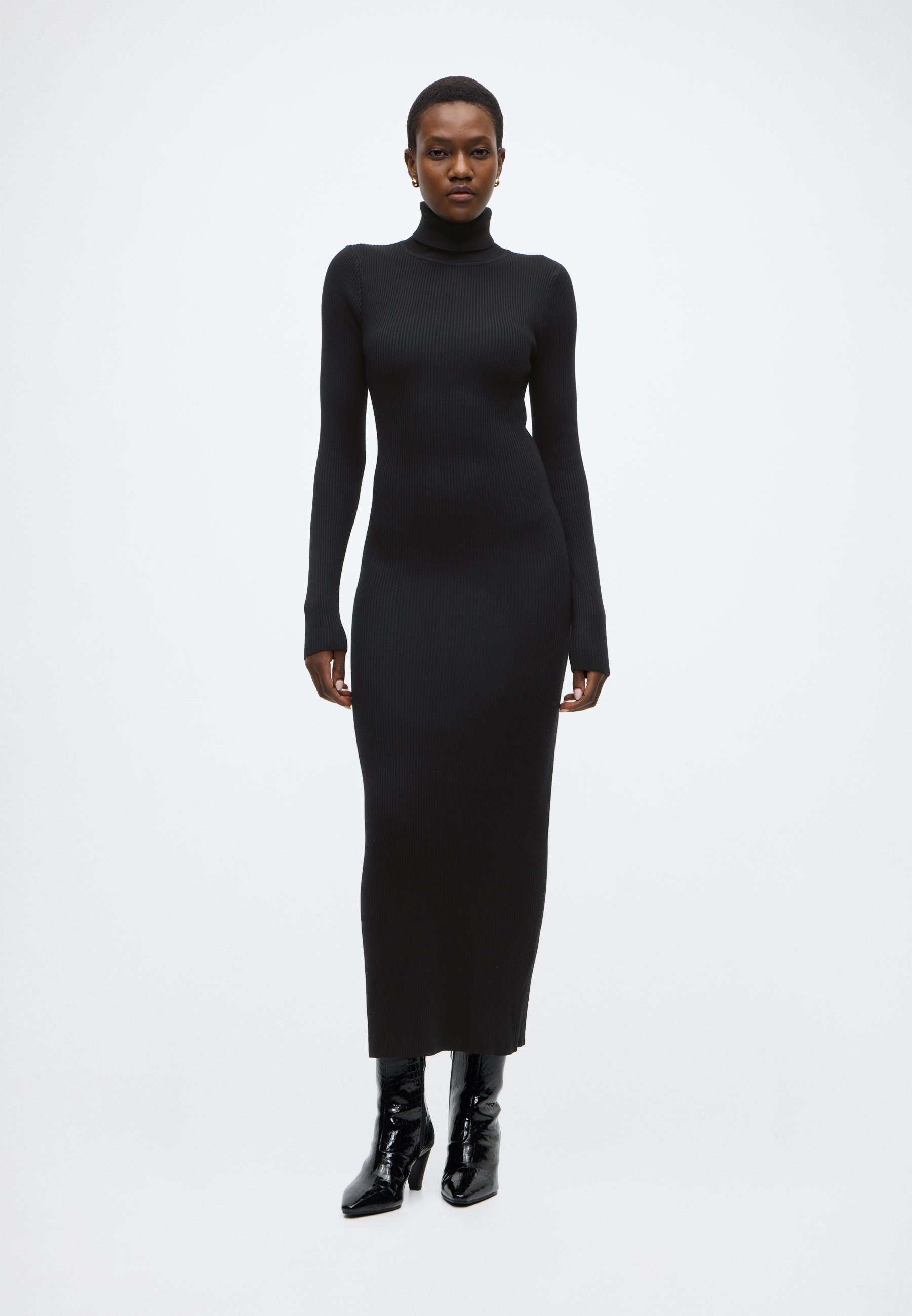 Bardot NAUTICO KNIT MAXI DRESS - Jumper dress - black - Zalando.co.uk