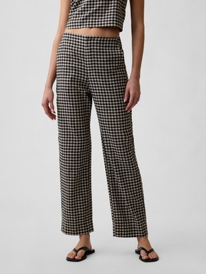 GAP STRAIGHT CROP - Pantalon classique - black