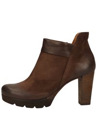 Paul Green Botines de tacón - dark brown