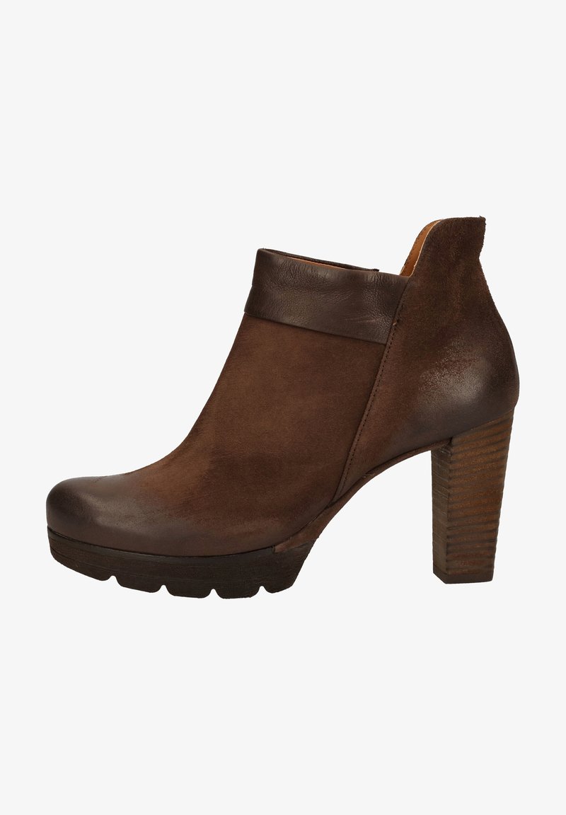 Paul Green Botines de tacón - dark brown