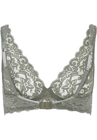 Hanro MOMENTS SOFT - Kaarituettomat rintaliivit - antique green