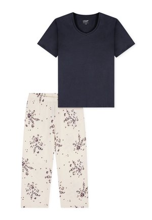 uncover by Schiesser, UNCOVER BY SCHIESSER UNCOVER BY SCHIESSER DAMEN SCHLAFANZUG SET - Pijama - blaugrau
