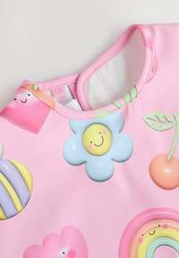 Next WEANING AND FEEDING SLEEVED - Podbradník - pink bright characters