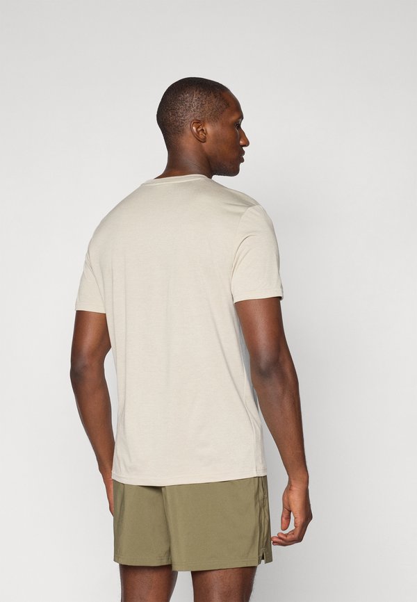 TAD ESSENTIAL HEATHER CAT CF LARGE  - Sports T-shirt - desert dust heather3