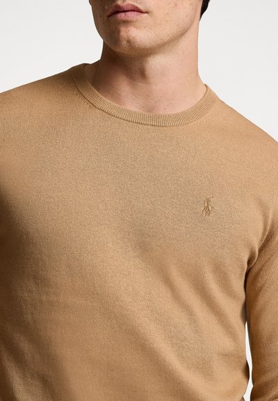 Polo Ralph Lauren COTTON-CASHMERE CREWNECK SWEATER - Jersey de punto - burlap tan