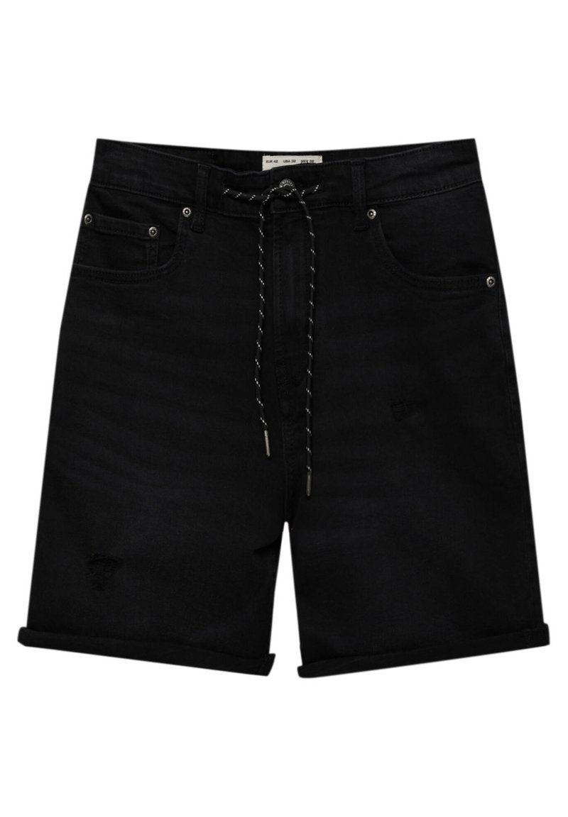 PULL&BEAR Jeansshort zwart PULL&BEAR Jeansshort zwart