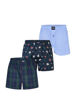 CHRISTMAS 3-PACK - Caleçon - light blue dark blue dark green