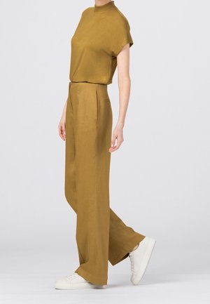 Pantalon classique - dark yellow