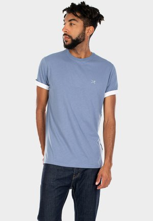 Iriedaily TURN UP TEE - Basic T-shirt - thunder blue