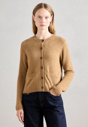 CARDIGAN LONGSLEEVE ROUND NECK - Cardigan - pure sand