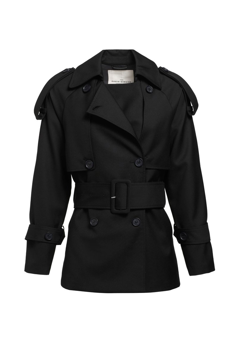 khujo Trenchcoat zwart