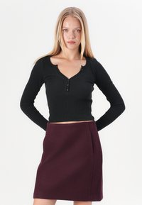Vero Moda VMFORTUNALLISON SHORT - A-line skjørt - winetasting