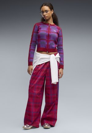 Puma, TARTAN SLIM , bordowy
