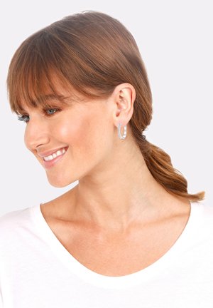 HOOPS - Earrings - silver-colouerd