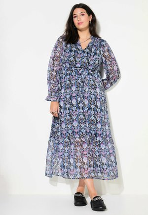 IKAT PRINT - Freizeitkleid - blue denim