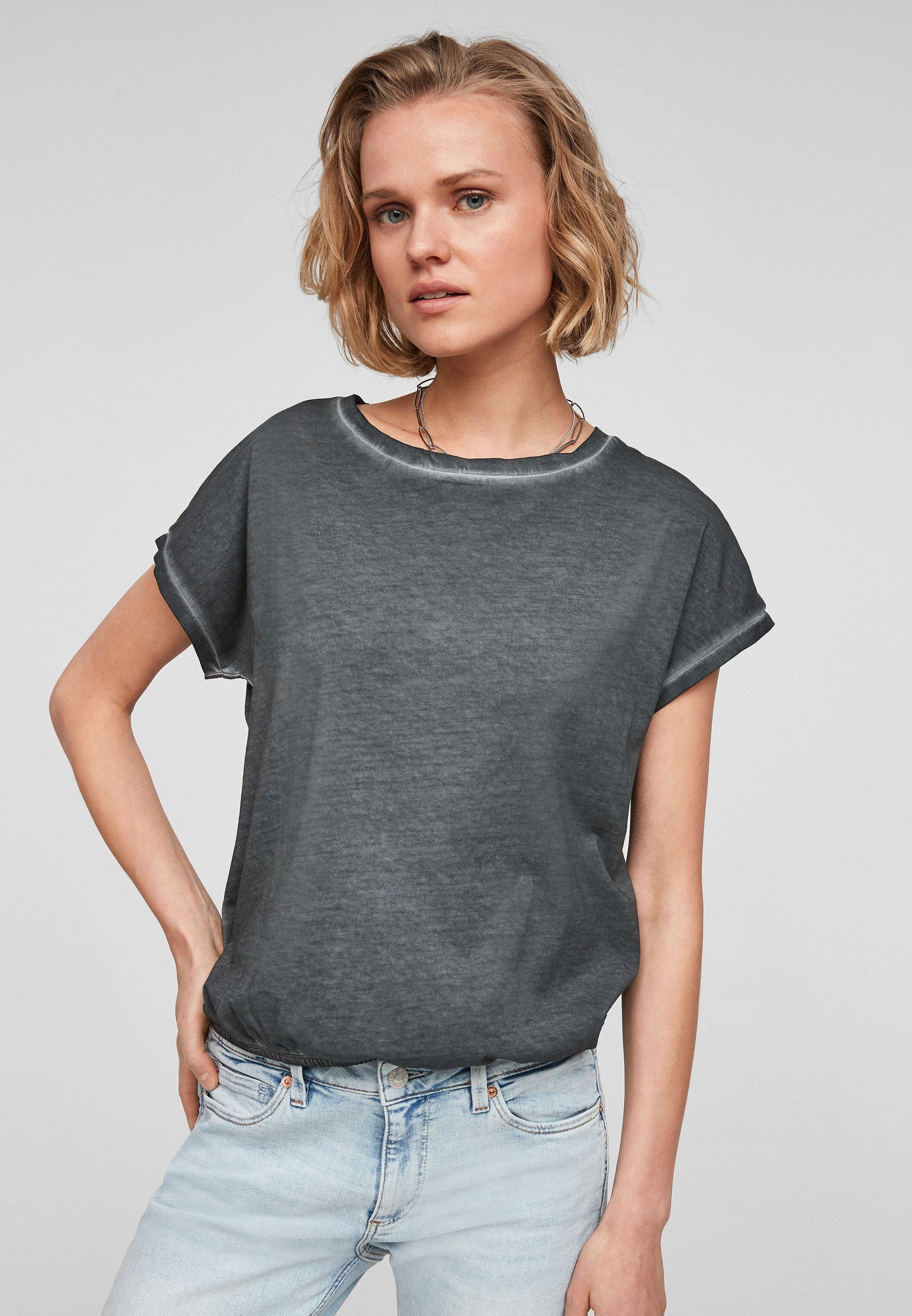 QS by s.Oliver T-Shirt basic - black/schwarz