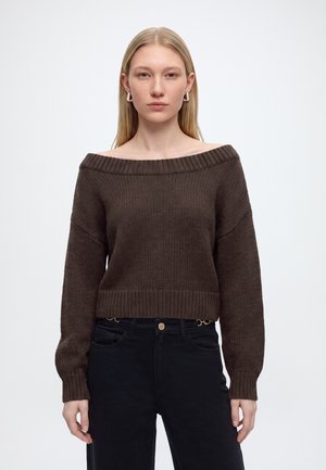Hollister Co., LOFTY SLOUCHY SWEATER  - Пуловер - brown