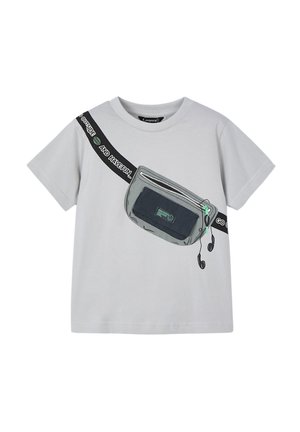 MANICA CORTA - T-shirt con stampa - grigio