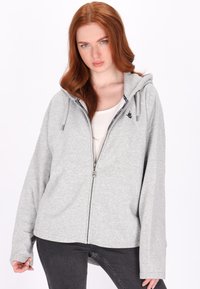 DreiMaster Sweater met rits - grau melange