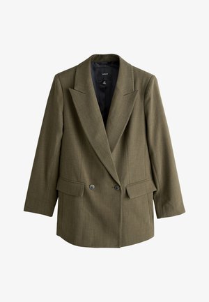 Next, TALL FIT - CROSSHATCH - Krátky kabát - khaki green