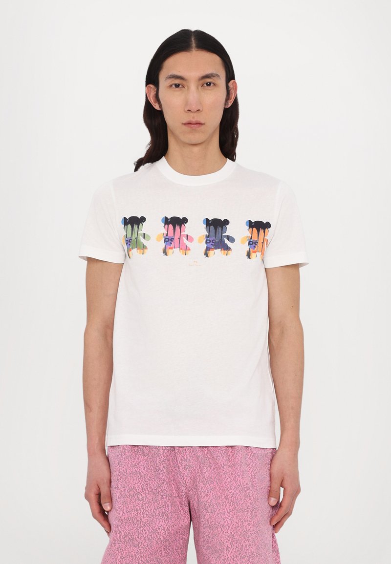 PS Paul Smith - SLIM FIT - T-shirt imprimé - white, Agrandir
