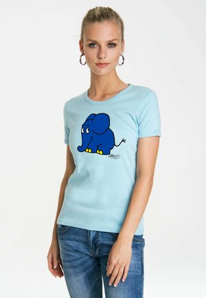 LOGOSHIRT SENDUNG MIT DER MAUS ELEFANT - Print T-shirt - hellblau