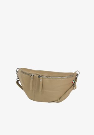 DrachenLeder Gürteltasche - beige taupe