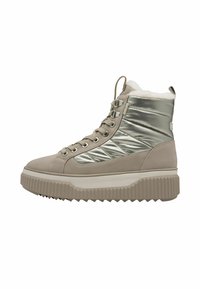 Tamaris Stivaletti con plateau - champagne