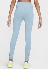 Nike Performance DRI-FIT -WAISTED ONE - Leggings - denim turquoise white