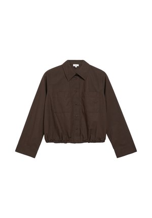 s.Oliver, BLUSE - Camicia - dunkelbraun