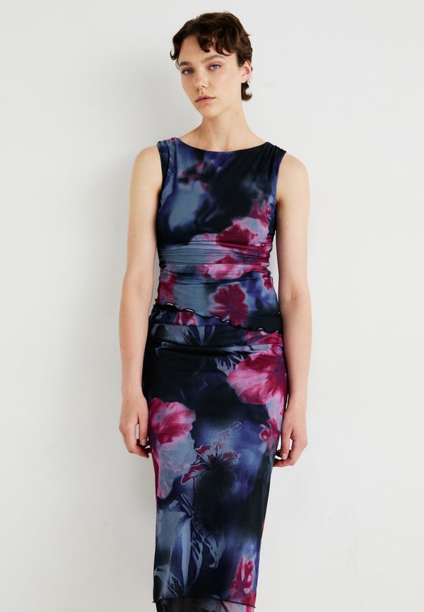 SUNSET - Pencil skirt - purple2