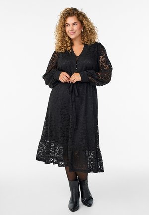 MIT LANGEN ÄRMELN - Dienas kleita - black