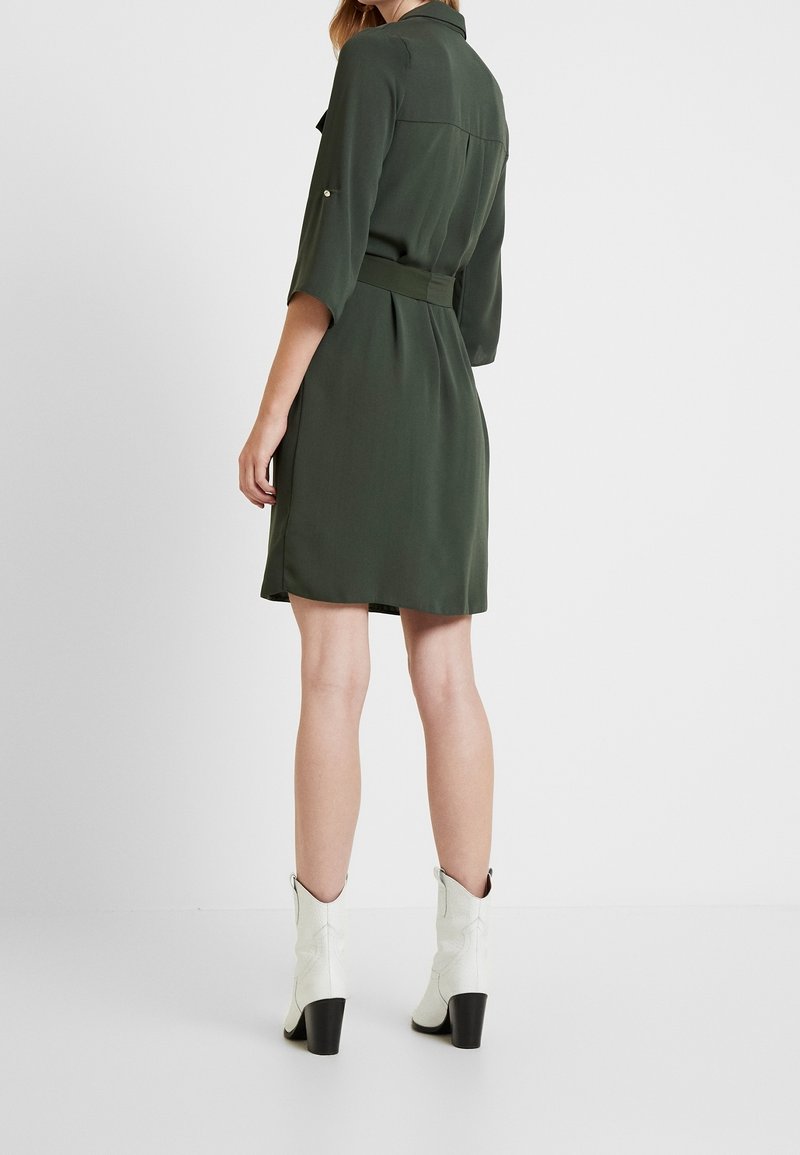 dorothy perkins khaki shirt dress Khaki Dorothy Perkins Button Down Midi Shirt Dress