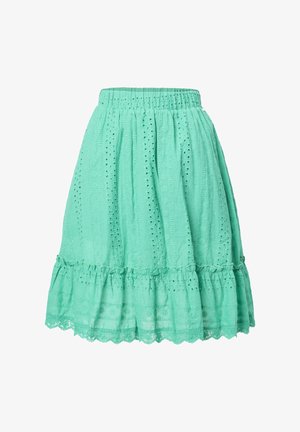 INFLUENCER, BRODERIE - Jupe trapèze - green