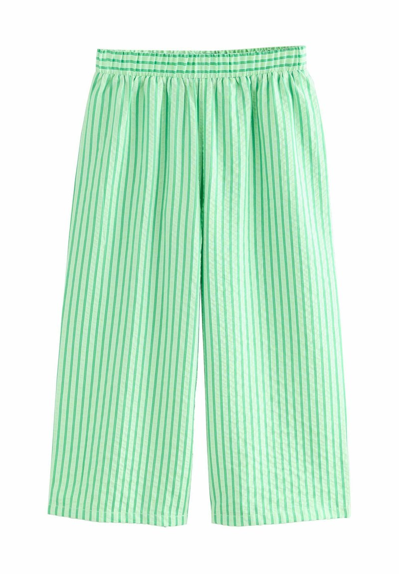 Next - REGULAR FIT - WIDE - Nadrágok - green stripe, Nagyítás