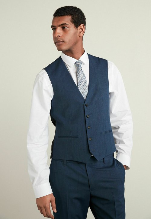 Gilet De Costume JACK & JONES Pour Homme - Style Twill | 80% Polyester, 20% Laine | Élégant Et Décontracté