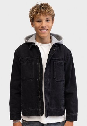Redefined Rebel TEOLIVER JACKET BOXY FIT - Veste en jean - black denim