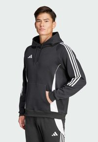adidas Performance - TIRO 24 - Džemperis ar kapuci - black   white Miniatūras attēls 1